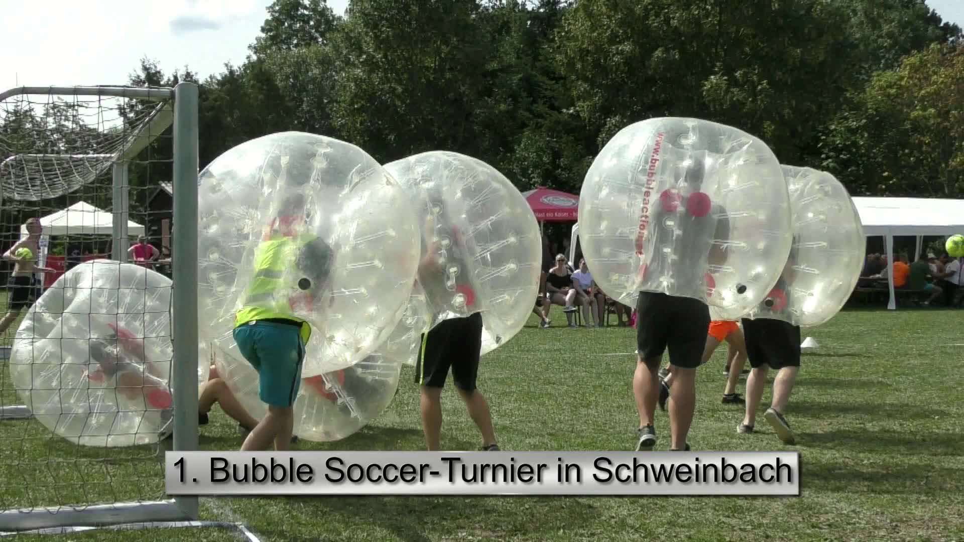 1. Bubble Soccer-Turnier in Schweinbach