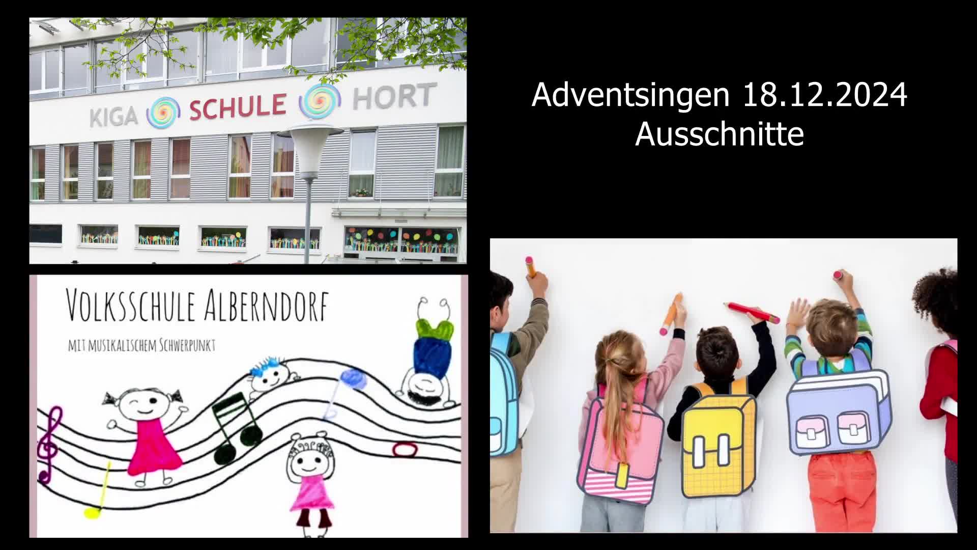 Adventsingen in der Volksschule Alberndorf