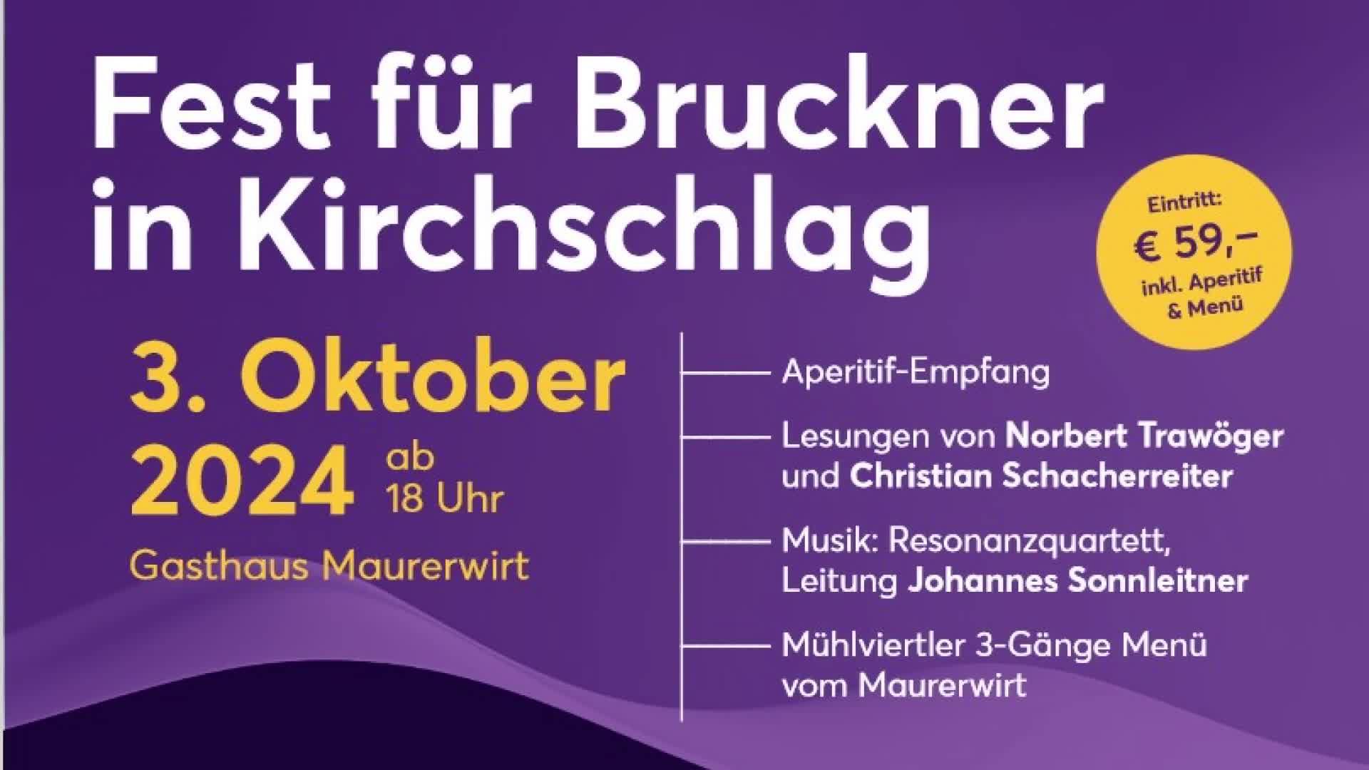Ein Fest für Bruckner in Kirchschlag