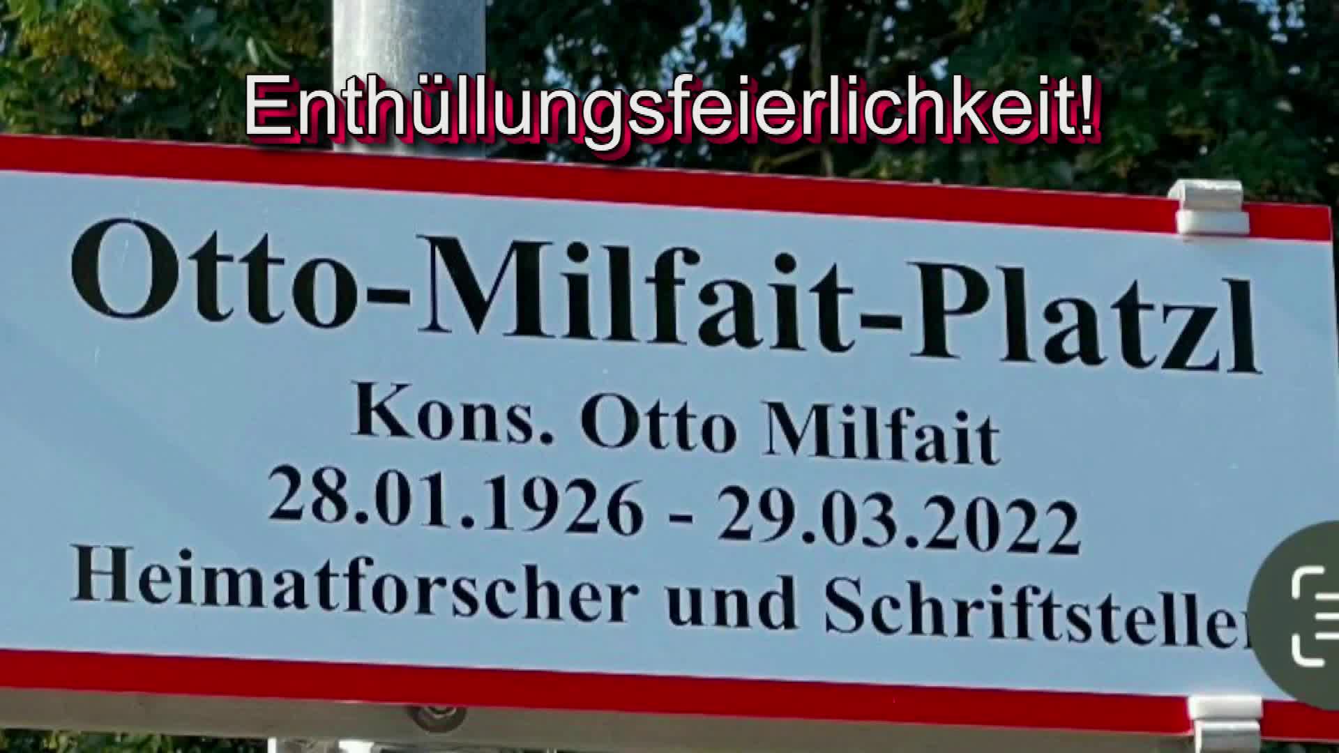 Enthüllungsfeier Otto Milfait-Platzl