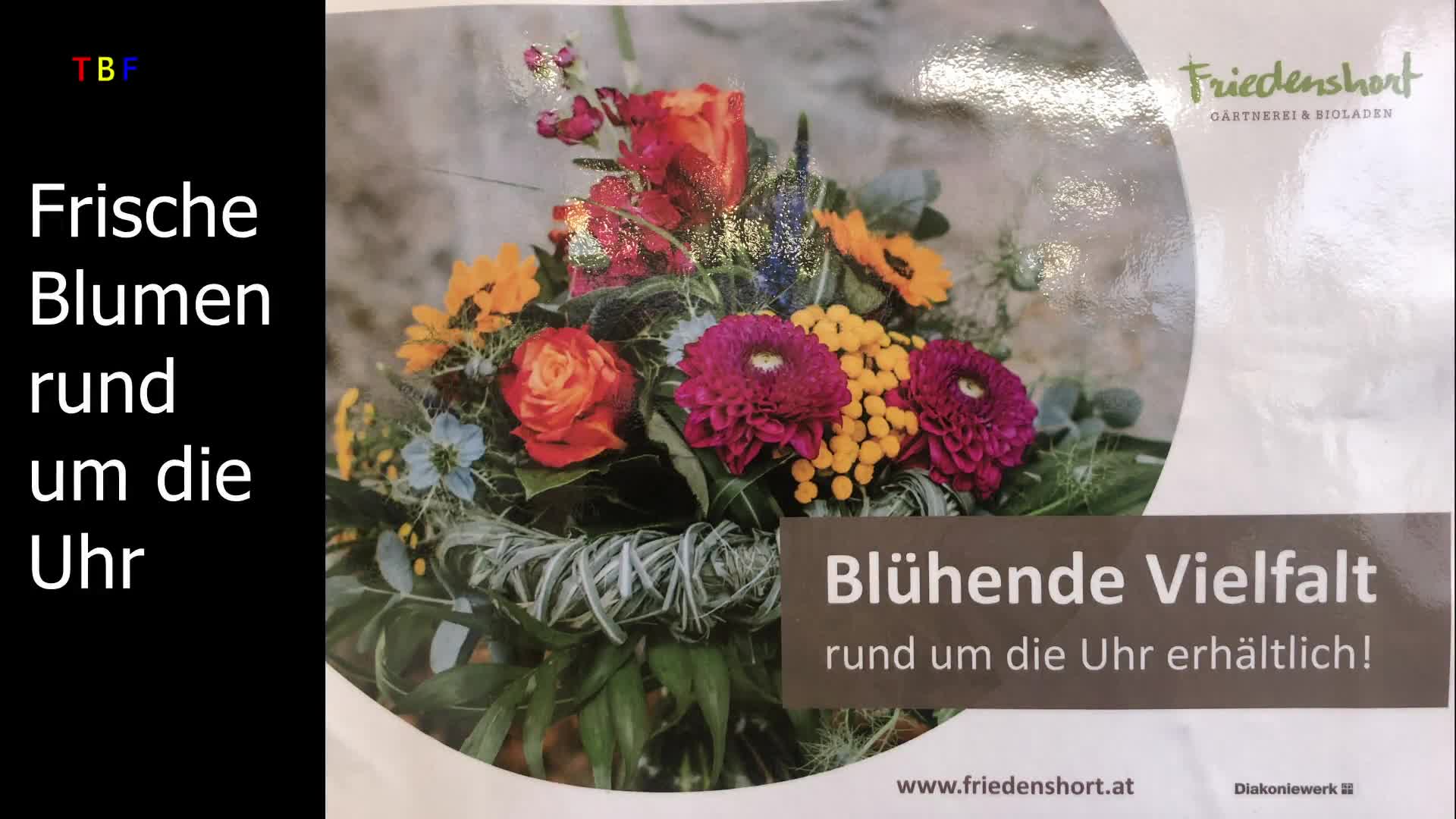 Frische Blumen rund um die Uhr