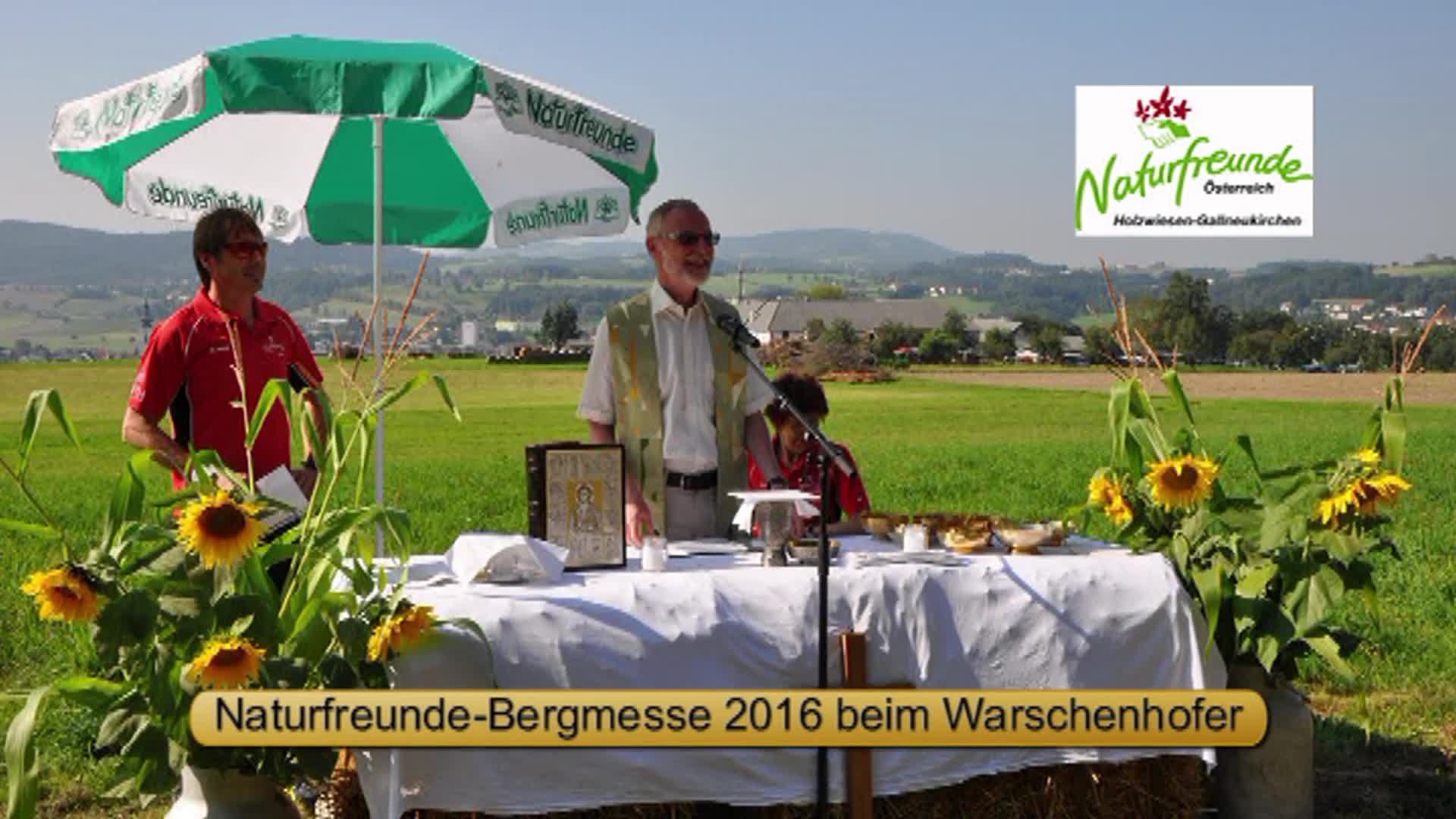 Naturfreunde Bergmesse 2016 beim Warschenhofer