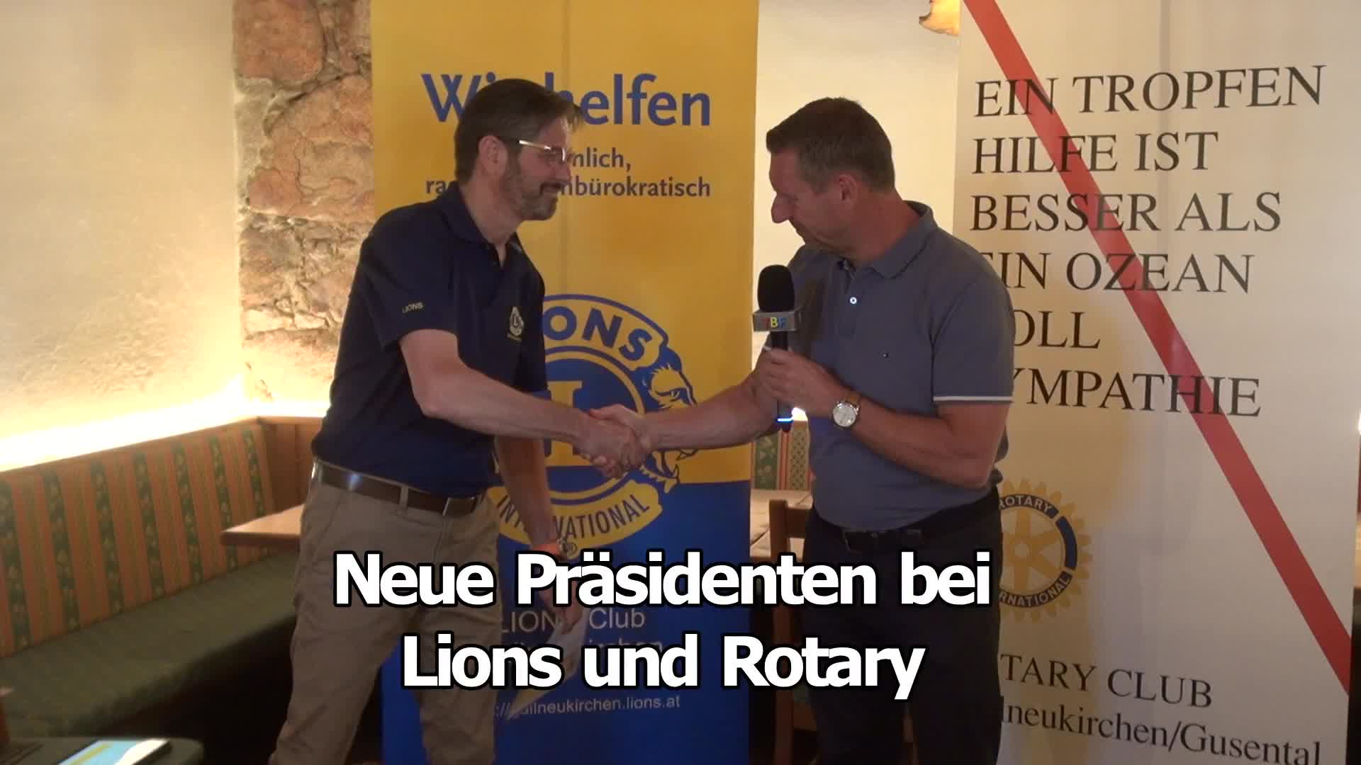 Neue Präsidenten bei Lions und Rotary