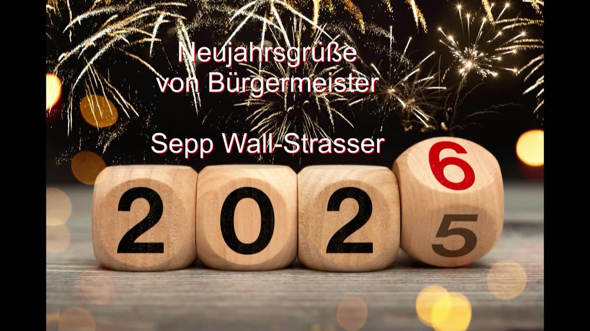 Neujahrsgrüße Bgm. Wall Strasser
