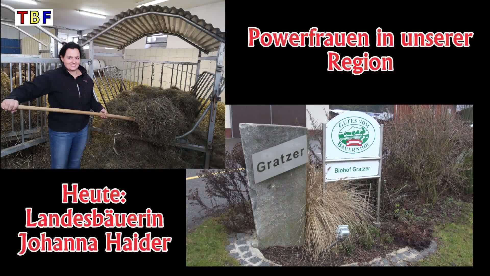 Powerfrauen in unserer Region / Landesbäuerin Johanna Haider