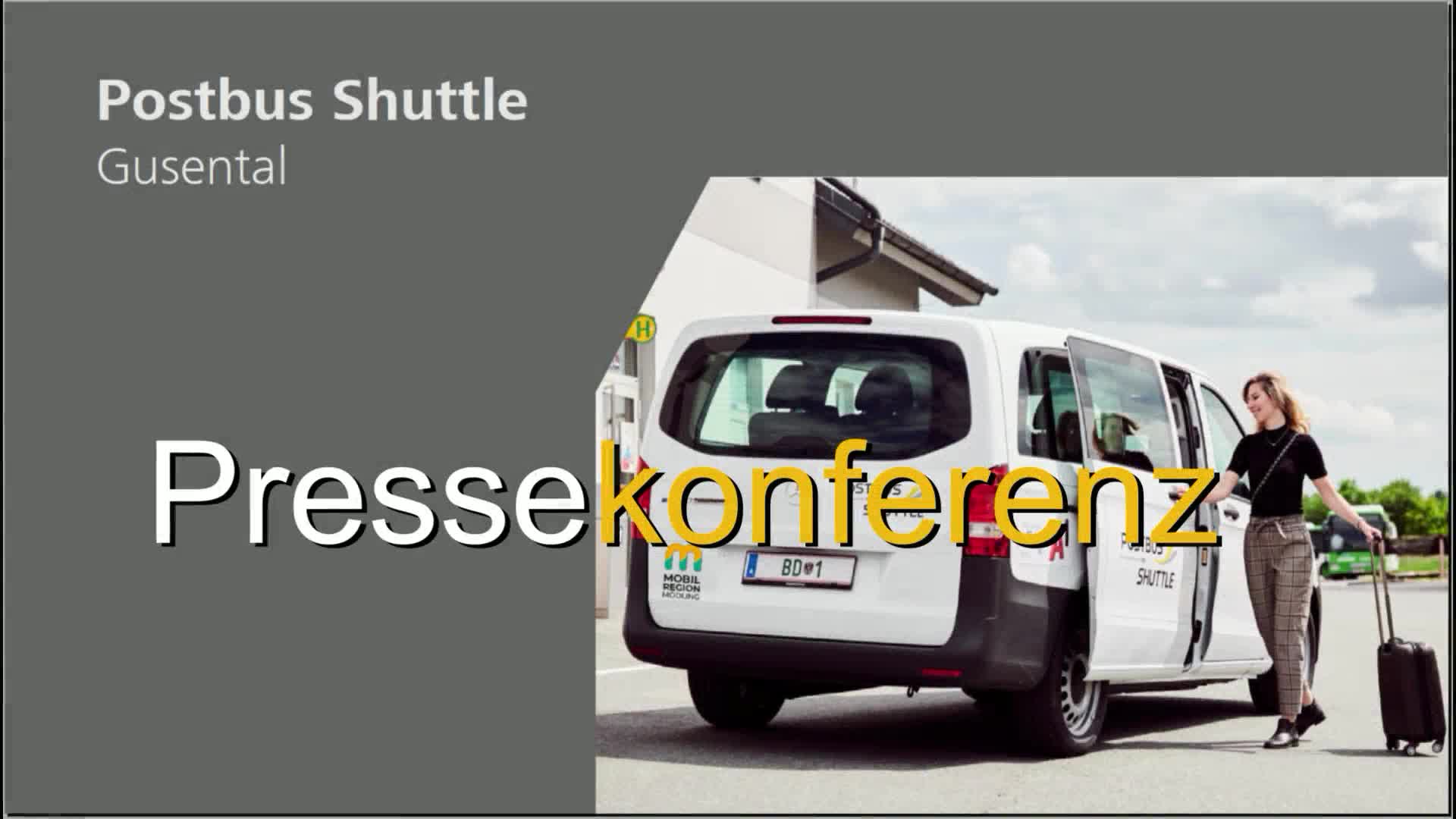 Pressekonferenz Postbus Shuttle