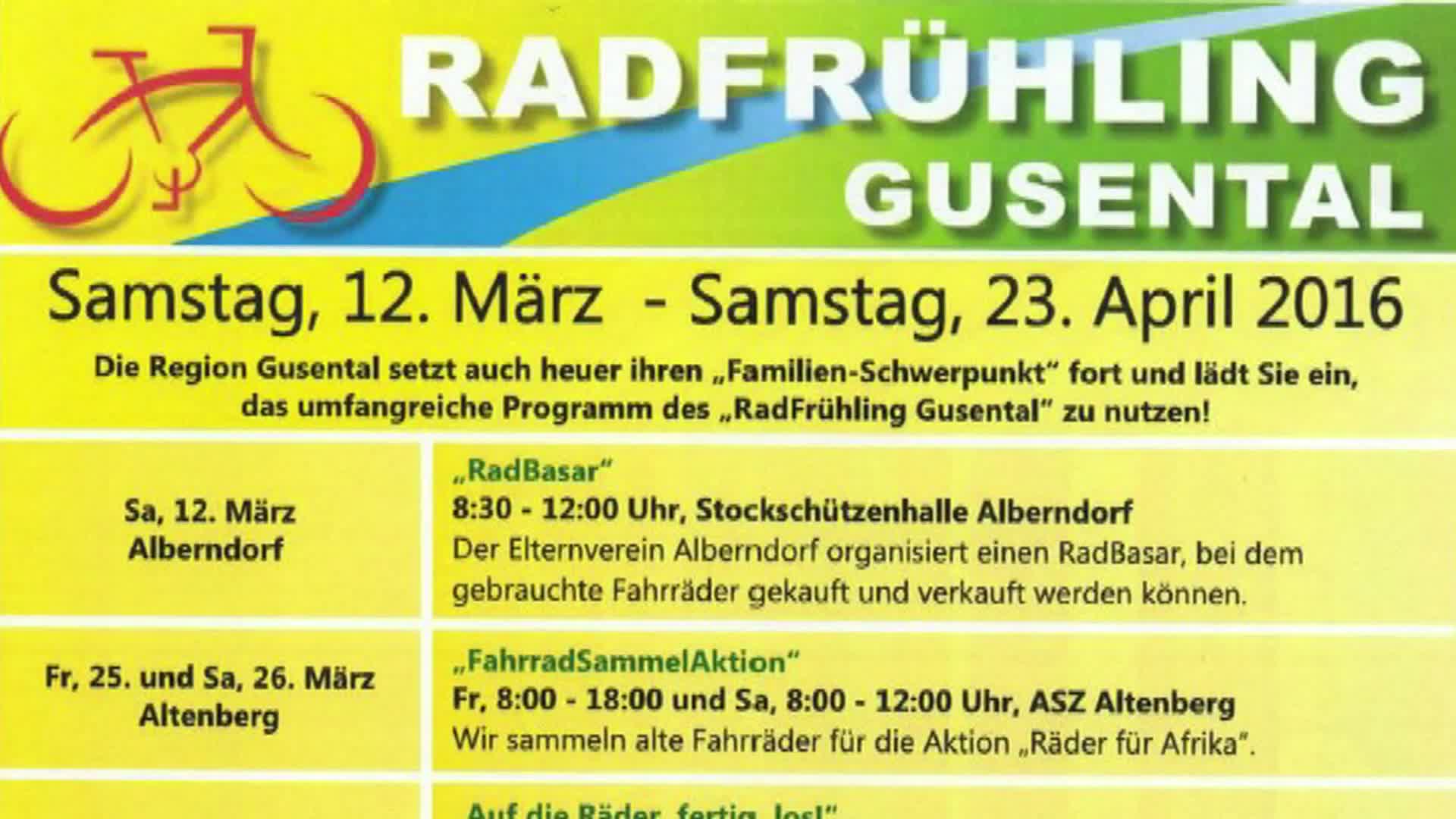 RadFrühling im Gusental 2016