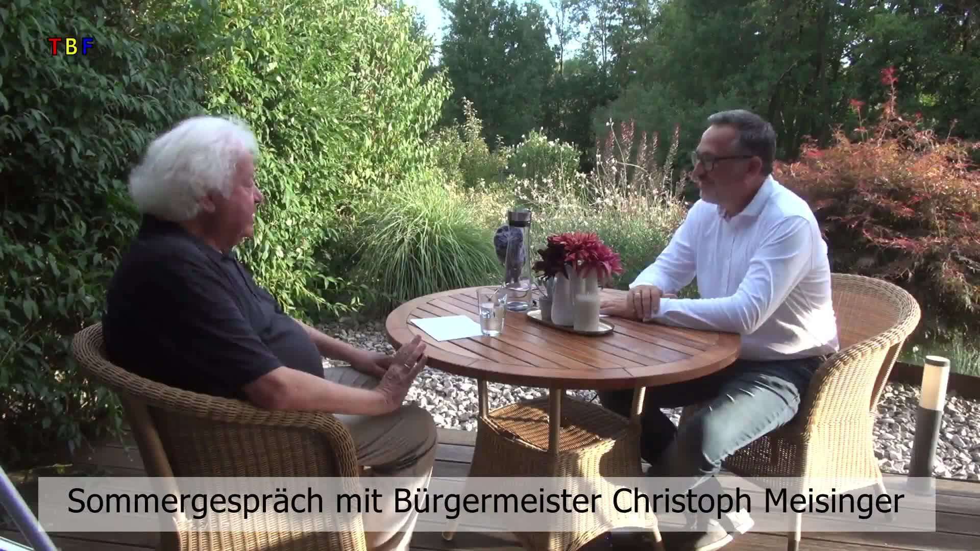 Sommergespräch mit Bürgermeister Christoph Meisinger
