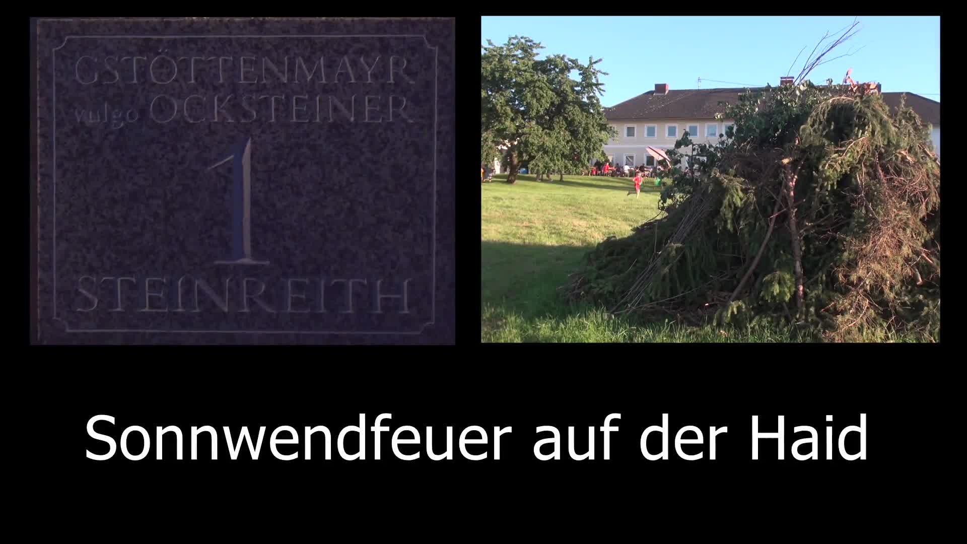 Sonnwendfeuer auf der Haid