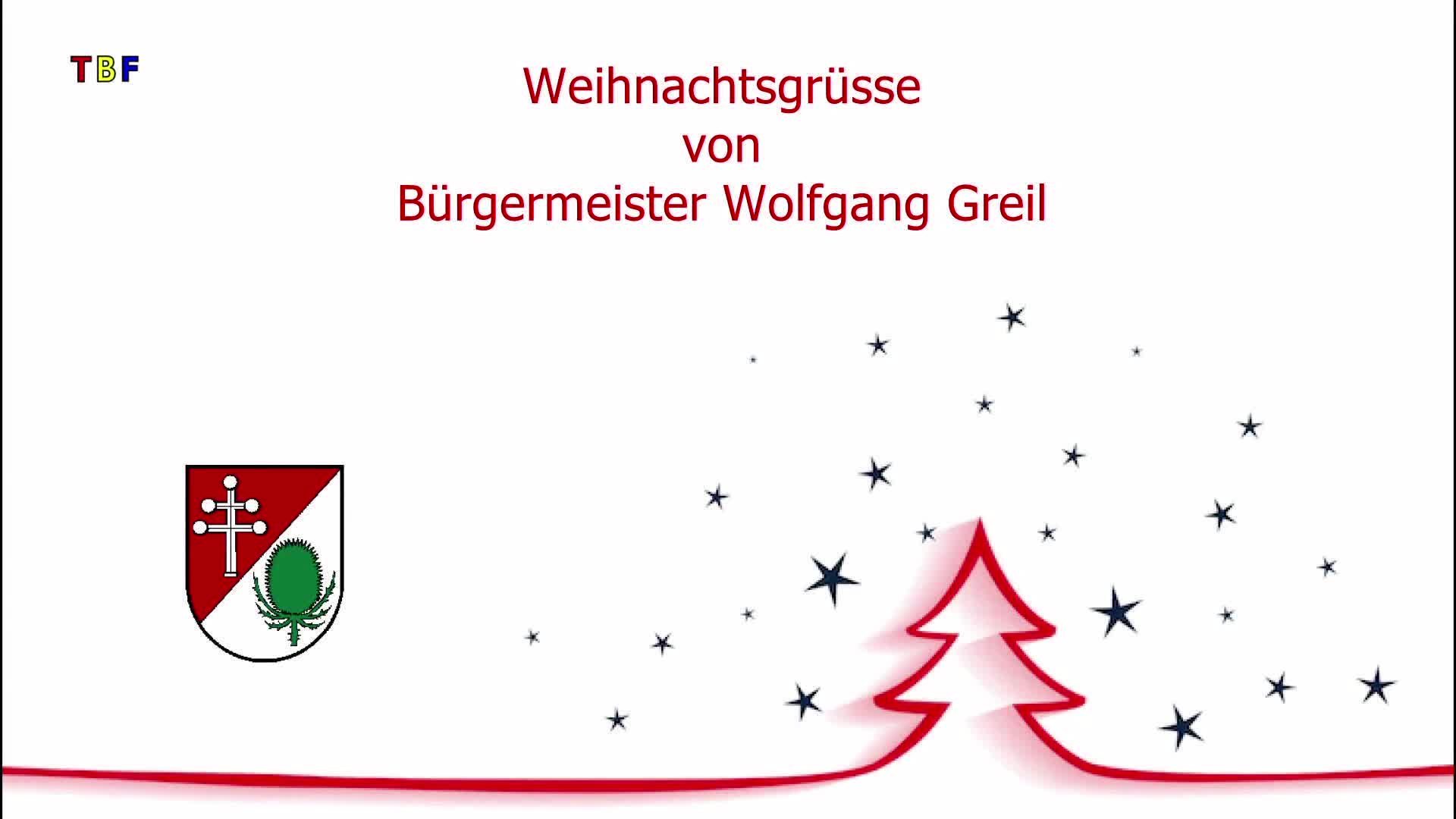 Weihnachtsgrüße Bürgermeister Wolfgang Greil 2025