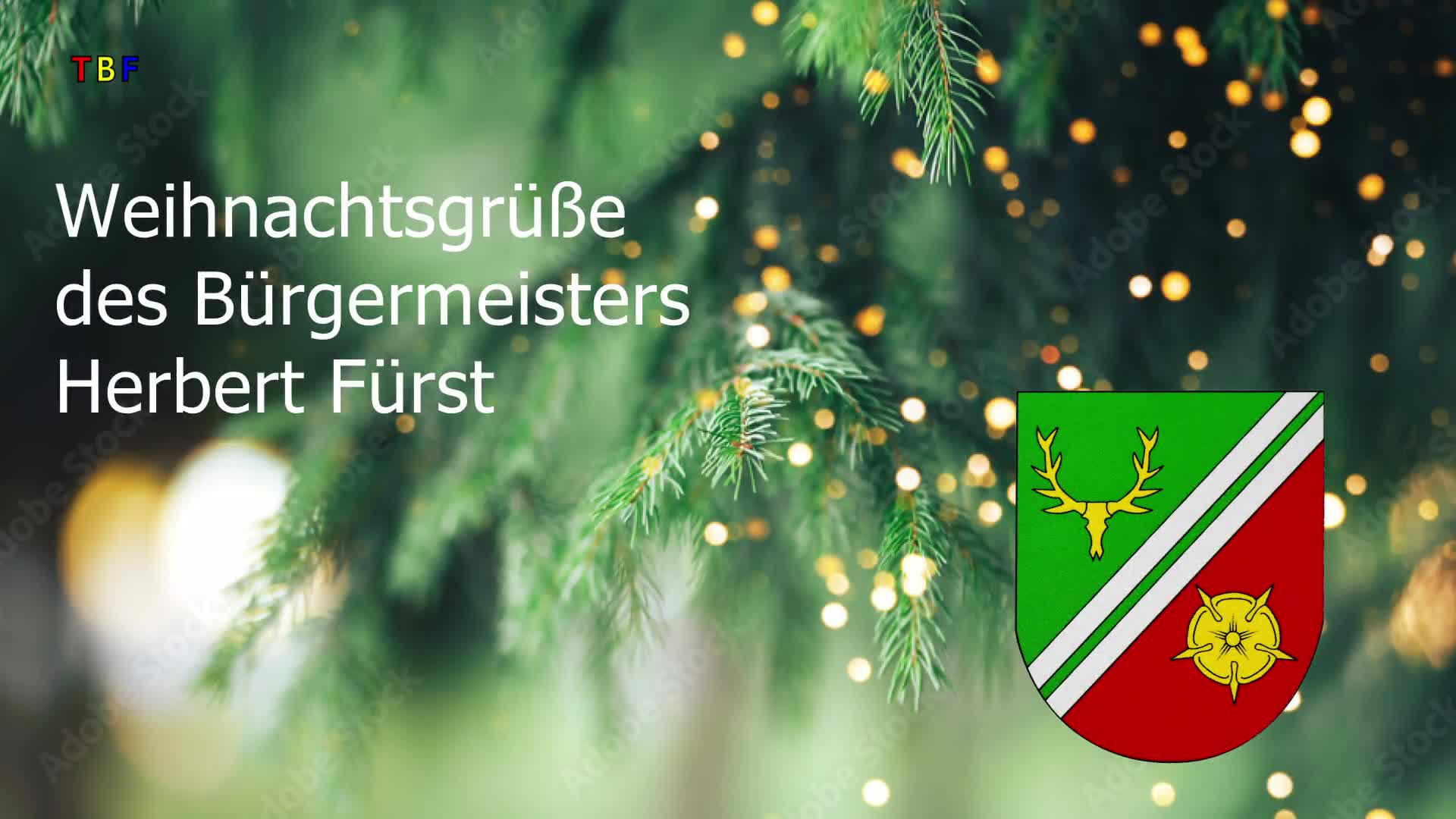 Weihnachtsgrüsse des Engerwitzdorfer Bürgermeisters Herbert Fürst